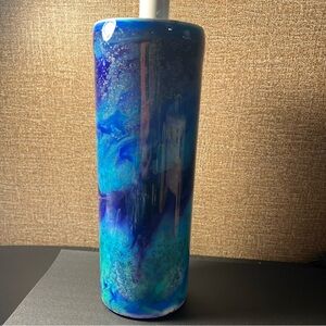 Insulated hand poured epoxy tumbler 20 oz skinny